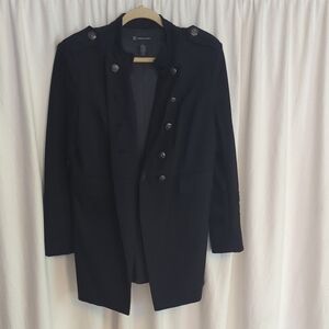 INC International Concepts Women's Black Military Jacket